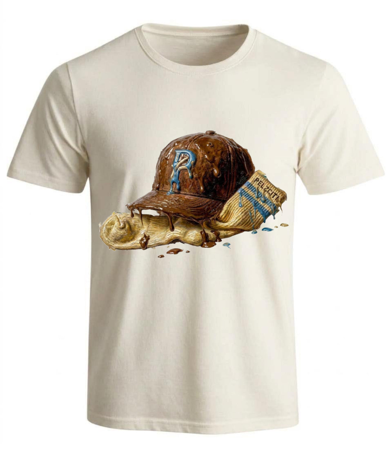 Cream Pelzciti Hat & Sock Tee