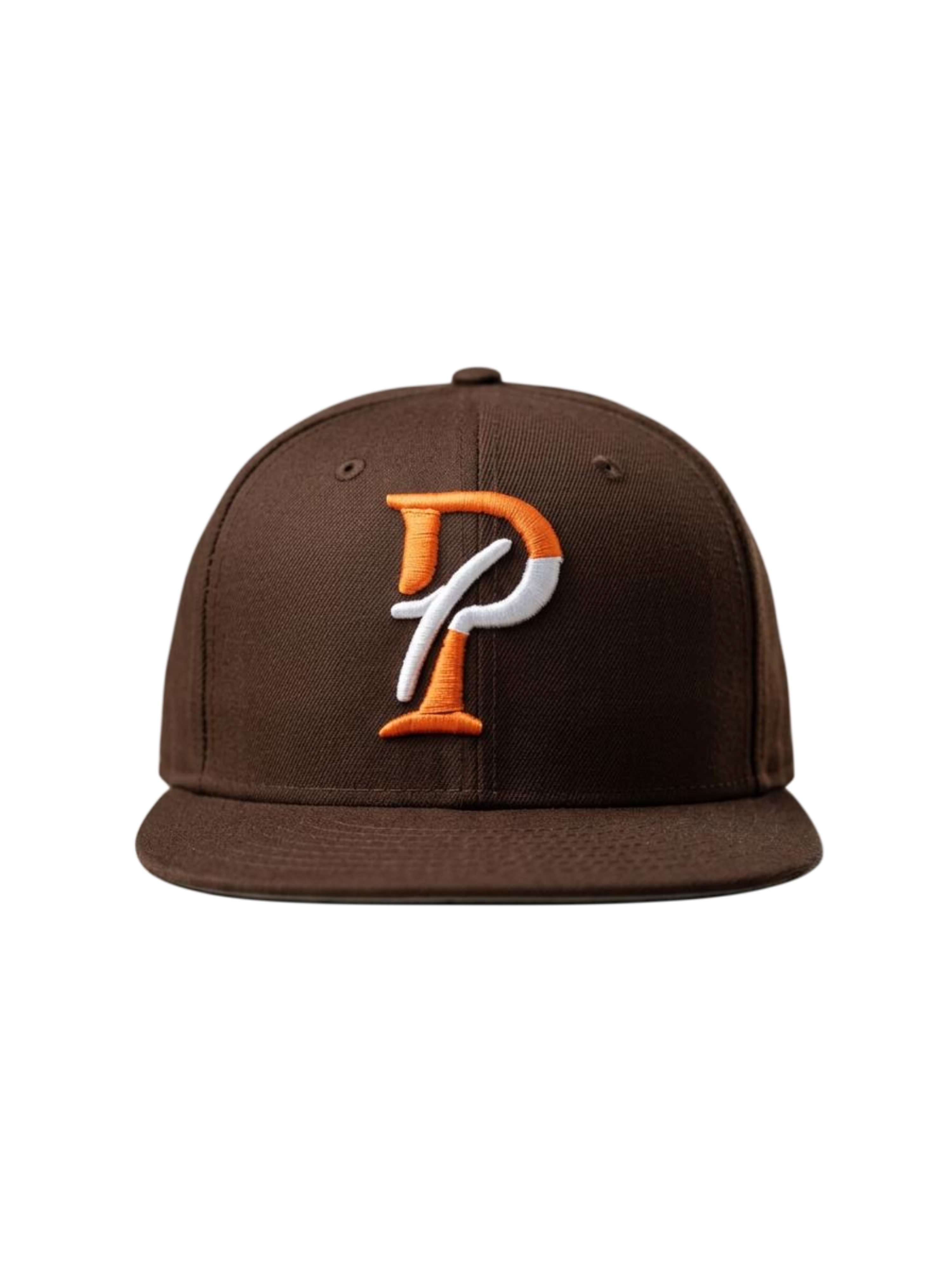 Brown Emroidery Pelz Logo Snapback Trucker Hat