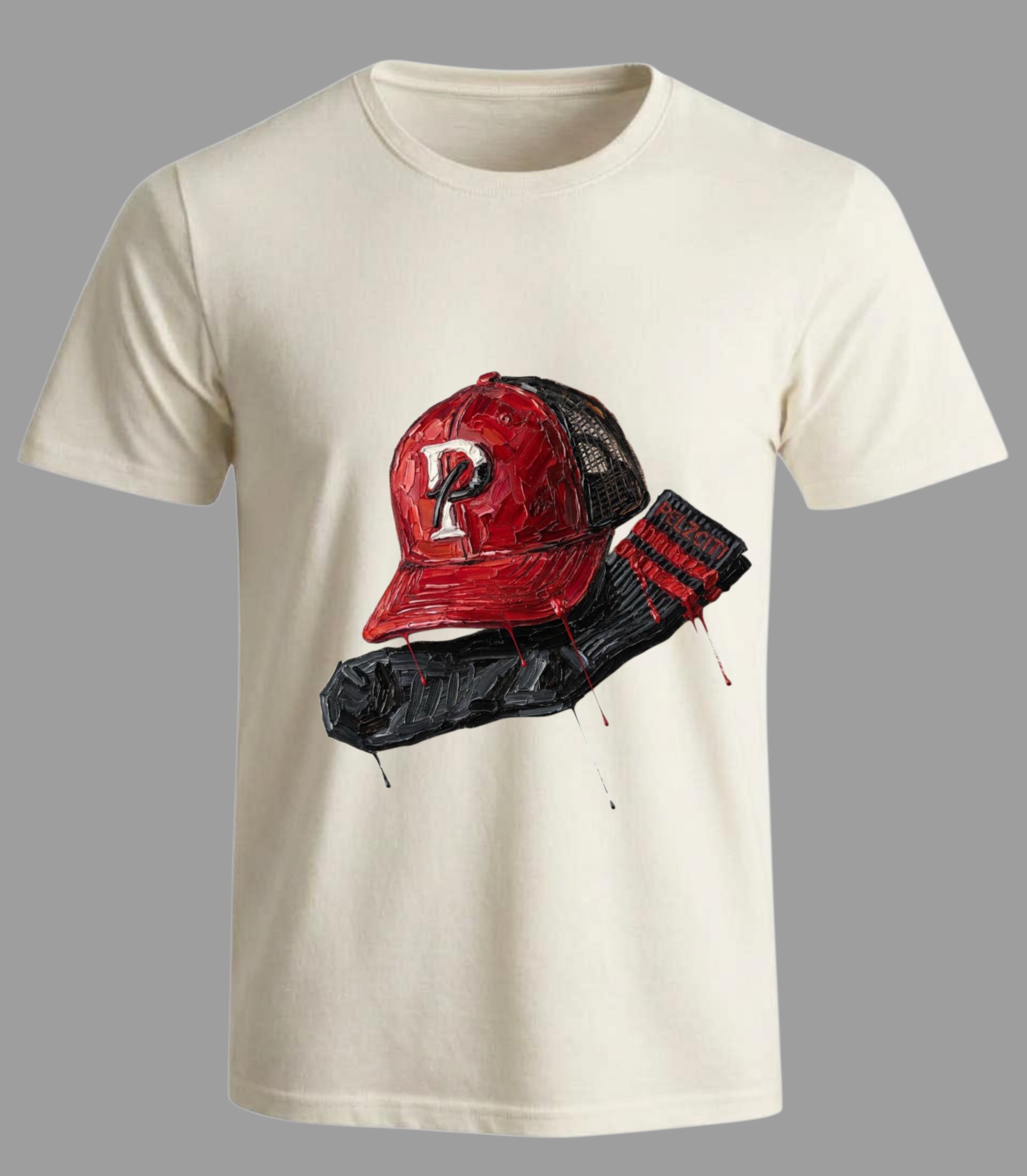 Cream Pelzciti Hat & Sock Tee