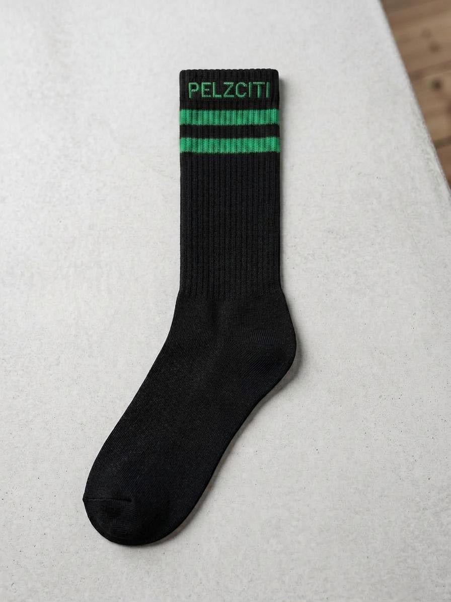 Pelzciti Black Striped Socks