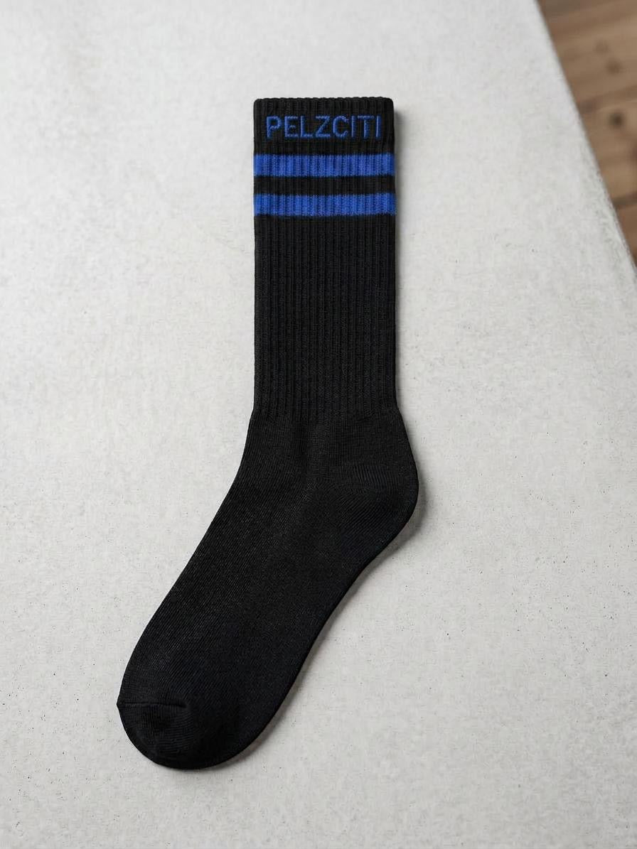 Pelzciti Black Striped Socks