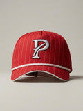 Pelzciti Embroidered Logo Pinstripe Hat