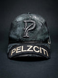 Pelzciti Logo Embroidered Patch Distressed