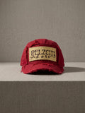 Pelzciti Adore Embroidered Patch 5 panel hat distressed